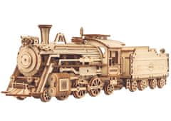 Robotime Prime steam express parni vlak, scale model 1:80, Lesena 3D sestavljanka, (MC501)