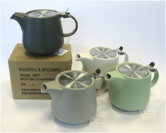 Maxwell & Williams Čajnik Tint Charcoal / 600ml / porcelan, inox