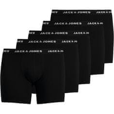 Jack&Jones Plus 5 PAKET - moške boksarice JACHUEY 12194944 Black (Velikost XXL)