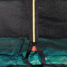Aga Sport Pro Trampolin 366 cm Temno zelena + zaščitna mreža + lestev