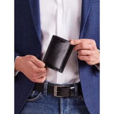 LOREN Moška črna usnjena denarnica brez zaponke CE-PF-N4-VTL.71_290385 Univerzalni