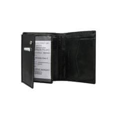 LOREN Moška črna navpična denarnica CE-PF-326-GAN.80_301001 Univerzalni