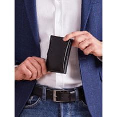Lorenti Črna navpična moška usnjena denarnica CE-PF-75699-9.16_290331 Univerzalni