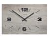 LESTUR Stenska ura Newline - moderna stenska ura, lesena stenska ura, velika številčnica, Slovenija, bela/siva, barva belega bora