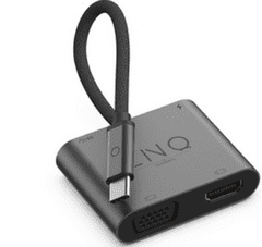 Linq priključna postaja, 4 v 1, USB-C, HDMI, 4K, 60Hz, VGA, 1080p, PD, 100W, USB 3.2