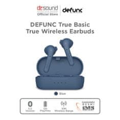 Defunc TRUE Basic brezžične Bluetooth slušalke, modre