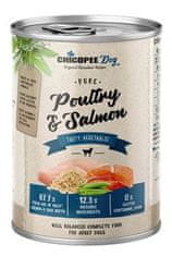 Chicopee Dog Cons. Pure Poultry&Salmon 400g