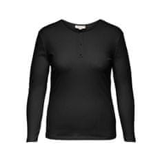Only Carmakoma Ženska majica s kratkimi rokavi CARADDA Regular Fit 15266971 Black (Velikost 3XL/4XL)