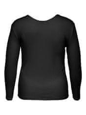 Only Carmakoma Ženska majica s kratkimi rokavi CARADDA Regular Fit 15266971 Black (Velikost 3XL/4XL)