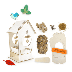 Ptičja krmilnica s semeni, DIY za otroke