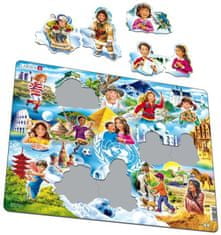 LARSEN Puzzle Otroci na svetu 15 kosov