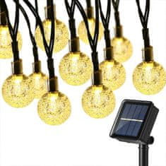Solarne božične lučke, ambientalna svetlobna veriga, girlanda (30 lučk) - Christmas Bulbs