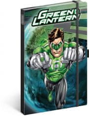 Presco Group Beležnica Green Lantern, podložena, 13 × 21 cm