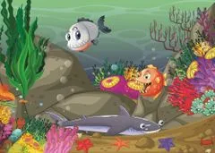 Art puzzle Sestavljanka Pod morjem in divjimi živalmi 24+35 kosov