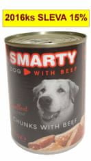 Smarty Dog Kosmiči govejega mesa, pločevinka 410 g