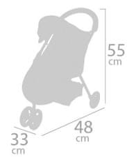 90243 Športni voziček za lutke na treh kolesih DIDI 2021 - 55 cm