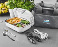 N'OVEEN Električna termo posoda za hrano z adapterjem za avto in torbo NO LB510 - Siva