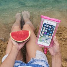 Hama Playa, zunanji etui za mobilni telefon, velikost XXL, IPX8, prozoren/rožnat