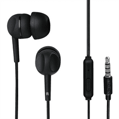 Thomson Thomsonove slušalke z mikrofonom EAR3005, silikonske slušalke, črne