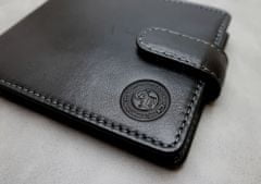 Gentleman's Boutique usnjena slim denarnica Cash Saver Lite črna