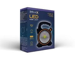 ZELUX Akumulatorski LED reflektor 10W 1800 mAh 3v1 + powerbank + solarni panel