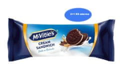 McVitie's Cream Sandwich - kakavov piškotek z mlečnim nadevom 90g (2+1 gratis)