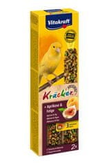 Vitakraft Bird Kräcker kanarček marelica+Fig palica 2ks
