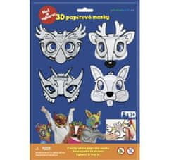 SMT Creatoys 3D pustne maske - sova, jelen, zajec, superjunak