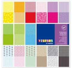 PLAYBOX Barvni papirji z motivom, 30 listov, 305 x 305 mm
