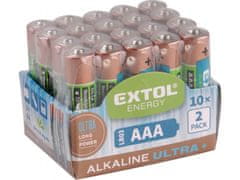 Extol Energy Alkalne baterije, 20ks, 1,5V AA (LR6)