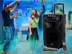 Manta SPK5021 PRO FONOS prenosni KARAOKE zvočnik, Bluetooth, TWS, črn