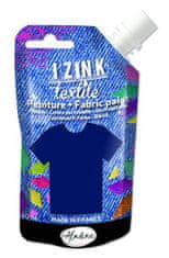 Aladine Barva za tekstil IZINK Textile - temno modra, 80 ml