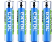 Extol Energy Baterija cinkov klorid, 4ks, 1,5V AAA (R03)