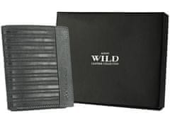 Always Wild Moška usnjena denarnica z varnostjo RFID Riihimaki črna univerzalna