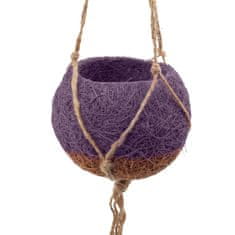 Domestico Viseča prevleka za lonec iz kokosovih vlaken KOKODAMA, vijolična