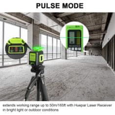 Huepar B21CG zeleni 6 linijski laserski nivelir 360 + kovček