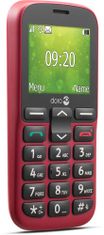 Doro 1380 mobilni telefon, rdeč