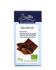 BIO čokolada 40g eritritol - mlečna