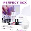 PERFECT BOX začetni komplet za trajno lakiranje nohtov z UV/LED laki in UV/LED-lučko, 48 W