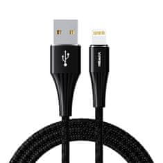 Vipfan Kabel USB-Lightning Vipfan A01, 3A, 1,2 m, pleten (črn).