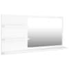 Kopalniško ogledalo belo 90x10,5x45 cm iverna plošča