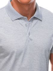 Deoti Moški polo majica Shayne svetlo siva XL