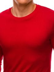 Deoti Moški majica z dolgimi rokavi Pristen rdeča L