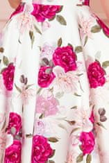 Obleka z izrezom Raeburn roza L