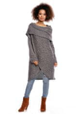 PeeKaBoo ženske pletene puhasto pulover Janoshalma temno siva univerzalna