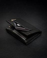 Rovicky Moška usnjena denarnica z varnostjo RFID Monza črna univerzalna