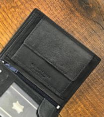 Always Wild Moška usnjena denarnica z varnostjo RFID Riihimaki črna univerzalna