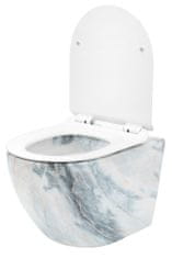 REA Viseča WC školjka Carlos Slim Rimless Granit Shiny N
