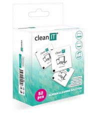 CLEAN IT Čistilni robčki za mokro čiščenje LCD, LED, plazma 52 kosov