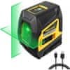 Firecore F113G križni zeleni laserski nivelir z akumulatorjem